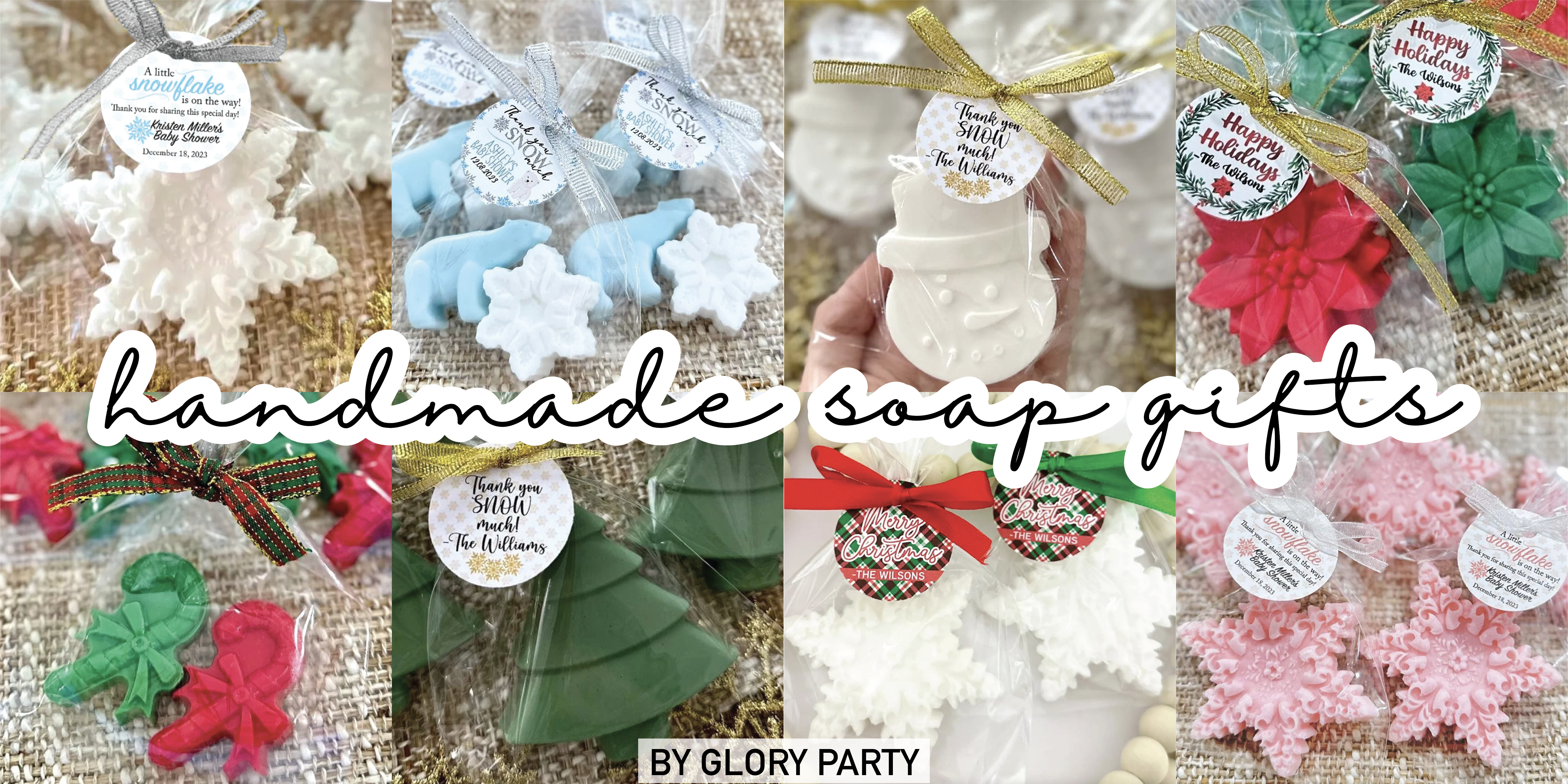 Make Your Winter Celebrations Memorable with Festive Soap Favors, Handcrafted with Love