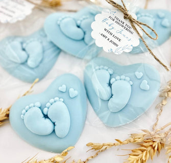 Baby Shower Soap Favors Boy - Blue Party Decorations, Thank You Bulk Guest Gifts, Oh It's a Boy Sprinkle, First Birthday Centerpiece Ideas