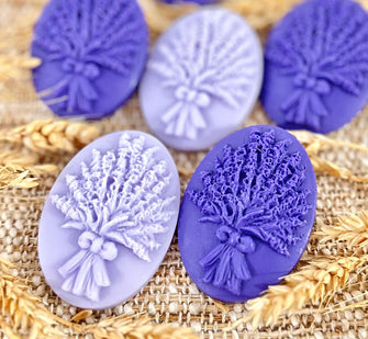 Lavender Soap Favors - Purple Wedding Bridal Baby Shower Bachelorette Birthday Party Decor, Thank you Sweet 16 Quinceanera Bulk Guest Gift