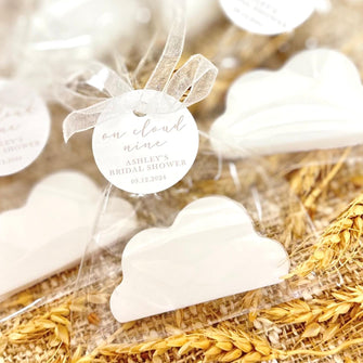 Elegant Cloud Soap Favors - On Cloud Nine Baby Shower, Bridal Bachelorette Party Decor Gift Over Moon Twinkle Star Theme Heaven Sent Idea