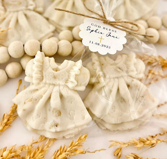 Baptism Honey Oatmeal Soap Favors - Girl Party Guest Gifts, Christening Bautizo Recuerdos Centerpiece Decor