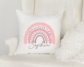 Personalized Pillow Cover - Rainbow Pillow Cover, Rainbow Decorations, Rainbow Pillow Nursery for Baby, Rainbow Pillow Case, Boho Pillowcase