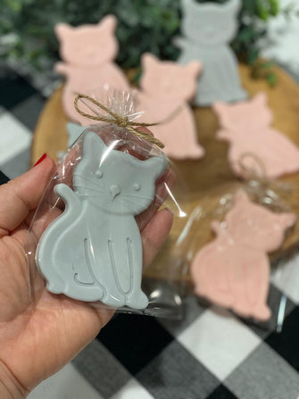 Cat Shaped Soap Favors - Cat Birthday Party Decorations, Cat Gift for Cat Lover, Cat Party Favors for Kids, Meow Kitten Themed Party Decor