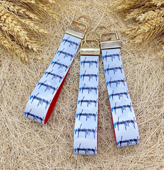 Nurse Keychain - Medical Key Fob Wristlet, Keyfob Keychain, LPN RN Keychain, Licensed Practical Registered Nurse Thank You Appreciation Gift