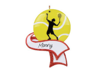 Tennis Ornament - Tennis Player Ornament Christmas Ornament 2024  -- Personalized