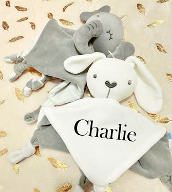 Bunny Baby Girl Boy Gift Personalized - Gifts For Baby Kids Gifts, Plush Blanket For Girl Boy Elephant Rabbit Doll Rabbit Newborn Boy Custom