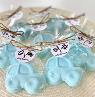 Car Soap Favors - Race Car Party Favors Decorations, Race Car Birthday Party Gift, Kids Boy Birthday Decor, Custom Personalized Driver Soaps