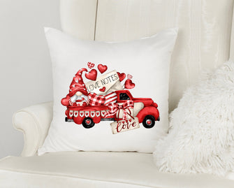 Love Pillow Decor - Valentine's Day Pillow, Gift For Her Wife Girlfriend, Red Plaid House Decor, Pillow Cover Case, Love Heart Pillow