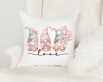 Love Pillow Decor - Valentine's Day Pillow, Gift For Her Wife Girlfriend, Pink White House Decor, Pillow Cover Case, Love Heart Pillow