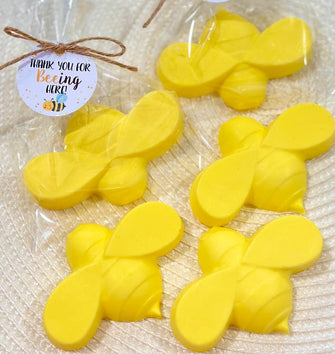 Bee SOAP Favors -- Bee Baby Shower Favor Honey Bumble Bee Themed Party Bridal Shower Decoration Gender Reveal Neutral Mama to Bee Gift Favor