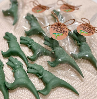 T-Rex Dinosaur Soap Favors - Dinosaur Birthday Party Decorations Personalized, Trex Dino-Mite Boy Girl 2nd 3rd 4th 5th Birthday Party Gift