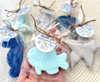 Ocean SOAP Favors --- Under the Sea Baby Shower, Ocean Nautical Party Decoration, Fish Theme Boy Birthday Gift Sea Creature Animal Fish Star