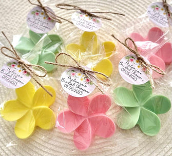 Hawaiian Party Favors - Beach Tropical Decorations, Bridal Shower Wedding Baby Shower Favors Decor, Vacation Birthday Plumeria Flower Theme