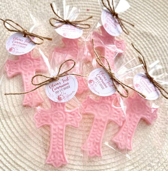 Cross Soap Favors - Baptism Favors, Christening Favors, Girl Boy Gift Soap Favors, First Communion Gift, Party Favors, Confirmation Gift Boy