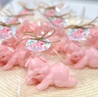 Pig Soap Favors - Pig Party Gift Decor, Little Piggy Baby Shower Birthday Decorations, Pink Girl Party, Barn Zoo Safari Farm Animal Pig