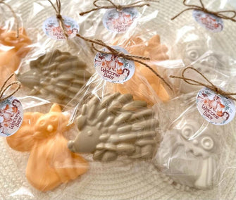 Woodland Animal Soaps - Baby Shower Favors, Boy Wild Woodland Decorations, Wild One Animals Birthday Gift Girl Frog Fox Elephant Party Favor