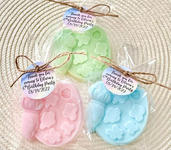 Art Party SOAP Favors - Painting Themed Kids Birthday Party Decoration Girl Boy Craft Rainbow Dress for a Mess Pastel Palette Gift for Guest