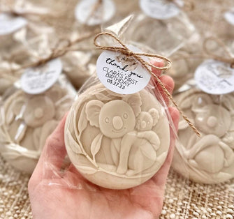 Koala Soap Favors - Birthday Decorations, Koala Bear Party Girl Boy, Neutral Baby Shower Gender Reveal Favors, First Forest Jungle Gift