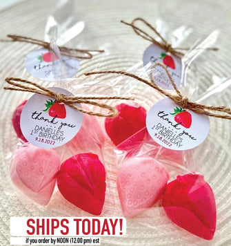 Strawberry Soap Party Favors - Baby Shower Berry First 1st Birthday, Sweet Strawberry One Party Decorations Girl Fruit Summer Birthday Gifts