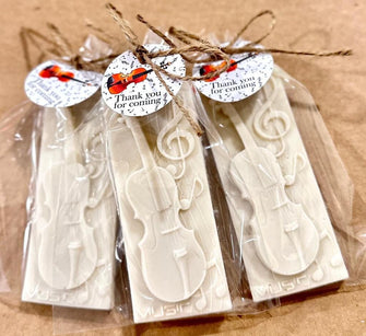 Violin Soap Favors --- Viola Cello Party Decorations, Gift String Instrument Birthday, School Orchestra Musician Music Teacher Band Director