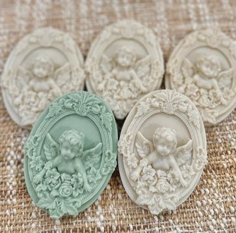 Baby Angel Soap Favors - Birthday Baptism First Communion Holy Confirmation Baby Girl Boy Christening Gift for Guests in Bulk Decorations