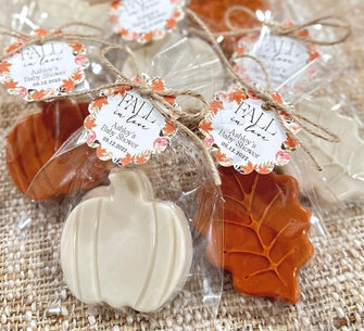 Elegant Fall Soap Favors Scented - Pumpkin Baby Shower Bridal Halloween Party in Love Decoration Birthday Leaf Wedding Gift for Guests Bulk