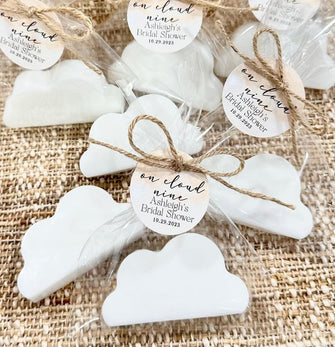 Elegant Cloud Soap Favors - On Cloud Nine 9 Bridal Shower Gift for Guest Bulk She is Over the Moon Baby Decor Up In Air Sky Balloon Birthday