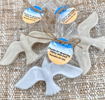 Seagull Soap Favors - Coastal Party Favors, Bridal Shower Baby Sprinkle Wedding Decorations, Bird Sky Beach Sea Ocean Themed Birthday Gift