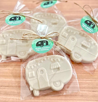 RV Soap Favors - Party Decorations, Happy Camper Travel Trailer Gift, Wilderness Retro Baby Shower Accessories, Rustic Retired Anniversary,