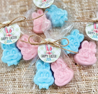 Easter Bunny Soap Favors -- Kids Basket Bunny Party Decorations Girl Boy Easter Egg Gift Stuffer Decor Birthday Spring Rabbit Party Supplies