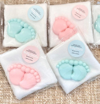 Soap Favors with Towels Included - Baby Shower Gift for Guests in Bulk, Girl Boy Decoration Party in Bulk Oh Theme Decor Babyshower Sprinkle