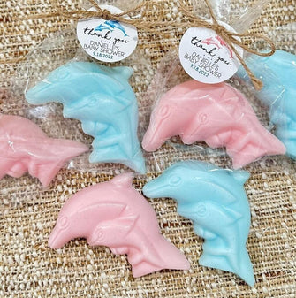 Ocean Soap Favors - Shark Dolphin Baby Shower Birthday Decorations, Sea Themed Gift for Guests in Bulk, Mom Baby Kids Girl Boy Decor