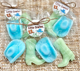 Western Soap Favors - Little Cowboy Baby Shower Party, First Rodeo Country Wild West Birthday Decorations, Hat Boots Mexican Fiesta Decor