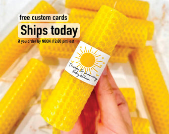 Sunshine Candle Favors - Here Comes the Son Sun Baby Shower Decorations, First Trip Around the Sun Birthday You are My, Pure Beeswax Candles