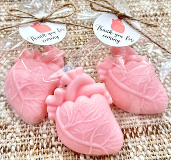 Human Heart Shaped Soap Favors - Surgeon Doctor New Grad Party Decoration, Anatomical Medical Student Funny Idea, Surgery Get Well Soon Gift