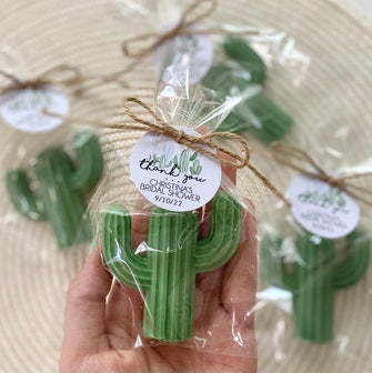 Cactus Soap Favors - Mexican Fiesta Party Decorations, Baby Shower Birthday, Bachelorette Bridesmaid Wedding Theme Gift for Guests in Bulk