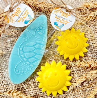 Summer Baby Shower Party SOAP Favors - Sunshine Beach Pool Ocean Under the Sea Party Girl Boy Baby Sprinkle Pink Blue Guest Gift in Bulk