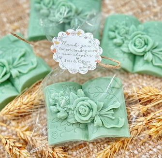 Book Soap Favors - Storybook Themed Bridal Shower, A New Chapter Begins Baby Sprinkle, Our Next Adventure Floral Reading Party Decor Gifts