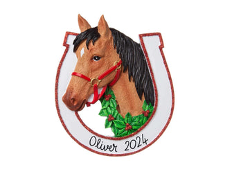 Horse Ornament - Riding Ornament Christmas Ornament 2024 Ornament 2024-- Personalized