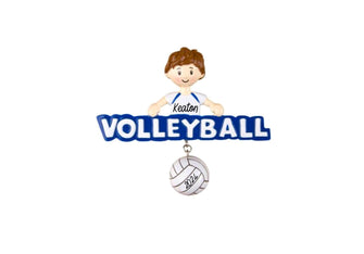 Volleyball Ornament Boy - Volleyball Gifts for Boy Teenage Boy Player Coach, 2024 Personalized Volleyball Christmas Ornament Boy Volleyball