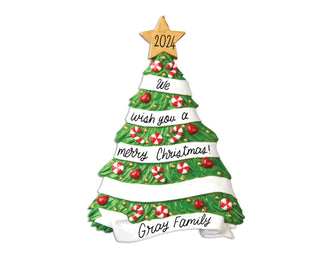 Christmas Tree Ornament - Family Ornament 2024  -- Personalized