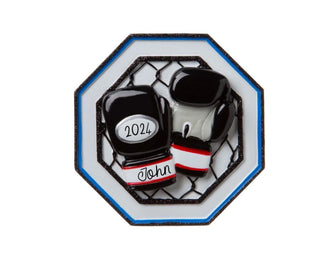 Boxing Ornament - Fighting Fighter MMA Christmas Ornament 2024  -- Personalized