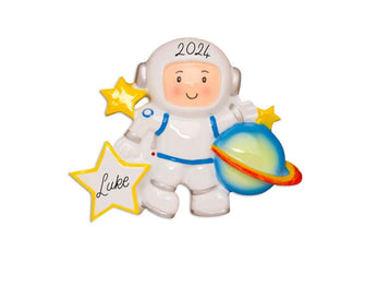 Astronaut Personalized Christmas Ornament - 2024 Space Explorer Ornament, Astronaut Ornament, Kids Child Gift Boy Girl, Space Gift for Kids