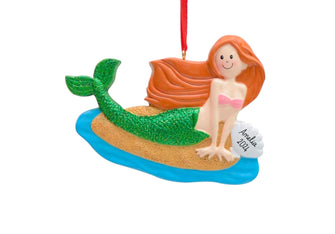 Mermaid Ornament - Mermaid Ornament Christmas Ornament 2024 -- Personalized