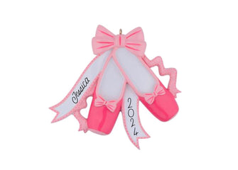 Ballerina Ornament - Ballet Ornament Personalized For Baby Girl Kids Gift 2024, Dancer Recital Ornament, Ballet Shoes Ornament Xmas Slippers