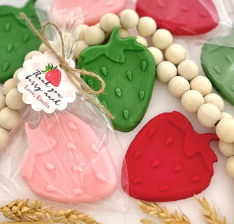 Mix Strawberry Soap Favors - Berry First Birthday Party, Baby Shower Sweet Decor, Fruit Summer Girl On Way Theme, Thank You Bulk Guest Gifts