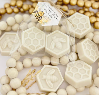 Bee & Honeycomb Soap Favors - 2 Per Bag - Neutral Baby Shower, Queen Bee Bridal Party, Kids First Birthday Decor, Bulk Thank You Guest Gifts