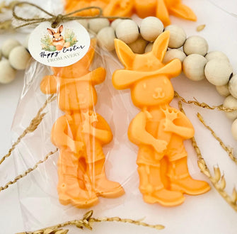 Rabbit Soap Favors - Baby Shower Guest Thank You Gifts, Easter Bunny Carrot Orange Theme Soap Party Decor, Boy Girl Birthday Centerpiece