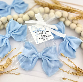 Blue Bow Soap Favors - Bridal Shower Party, Something Blue Before I Do, Wedding Bachelorette Brunch, Baby Boy Shower Thank You Bulk Gifts