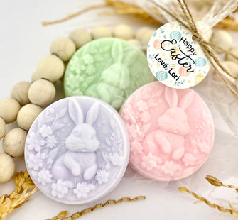 Bunny Soap Gifts - Kids Bulk Easter Party, Rabbit Baby Shower Favors, Coworker Birthday Decor Office, Teacher Pastel Neutral Basket Stuffer